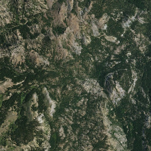 Aerial imagery of Eagle Creek, CA