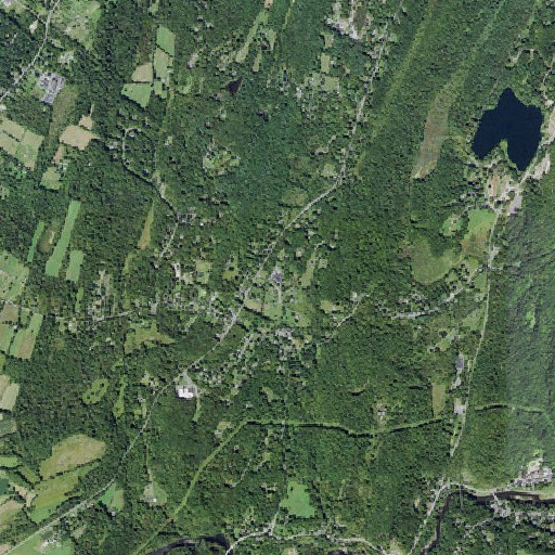 Aerial imagery of Brookside School, NY