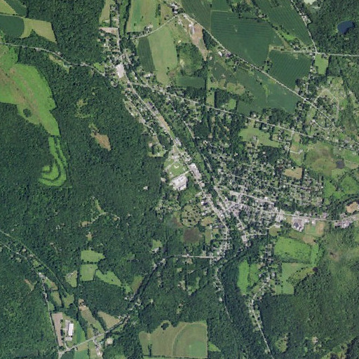 Aerial imagery of Millerton Elementary School, NY