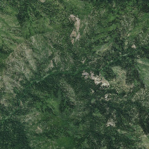 Aerial imagery of Emigrant Creek, CA
