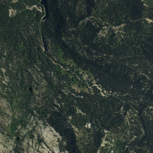 Aerial imagery of English Meadow, CA