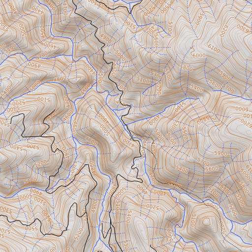 OpenTopoMap map of Fish Creek, CA