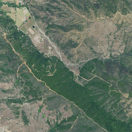 Aerial imagery of Gilbert Creek, CA