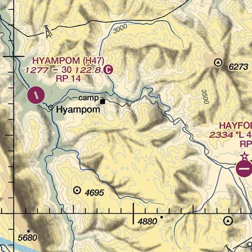 FAA VFR chart of Grassy Mountain, CA