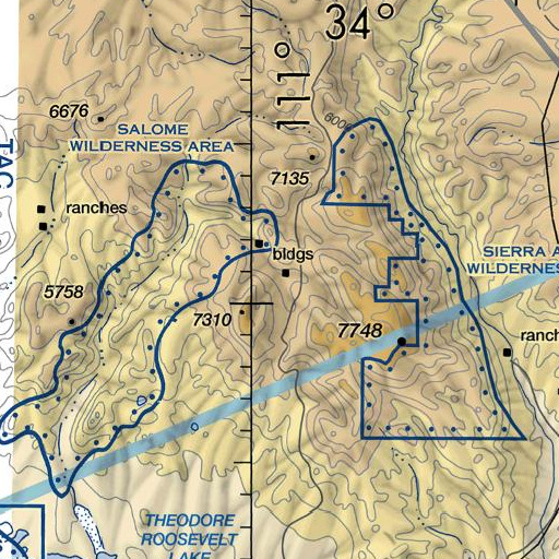 FAA VFR chart of Bear Creek, AZ