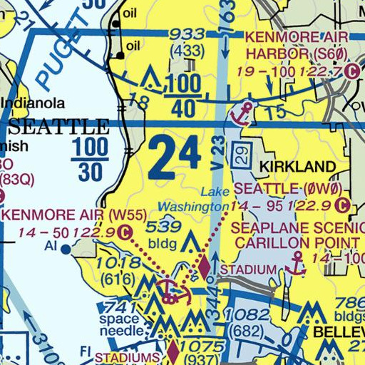 FAA VFR chart of Northgate Community Center, WA