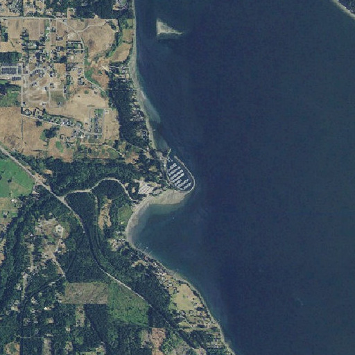 Aerial imagery of John Wayne Marina, WA