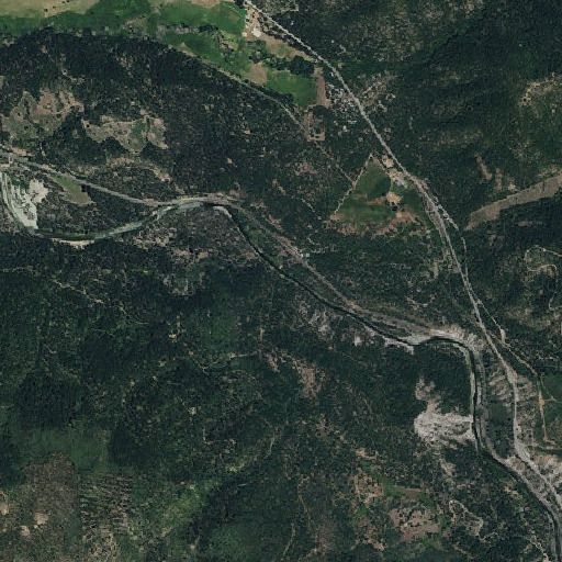 Aerial imagery of Jackson Creek, CA