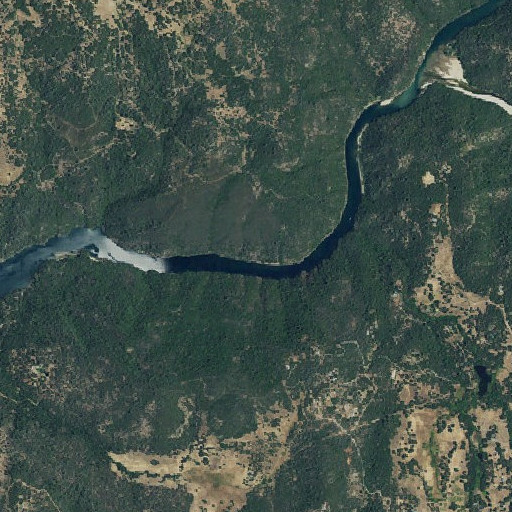 Aerial imagery of Johnsons Bluff, CA