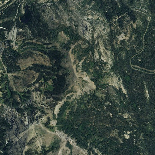 Aerial imagery of Mount Judah, CA