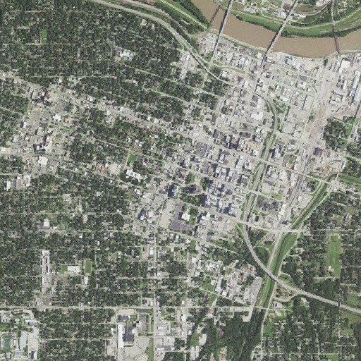 Aerial imagery of Dillon House, KS