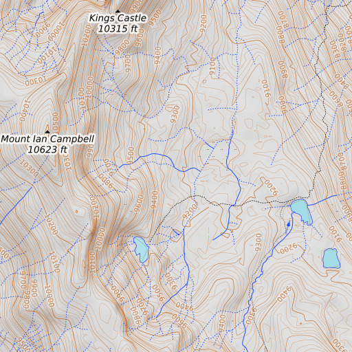OpenTopoMap map of Manse Meadow, CA