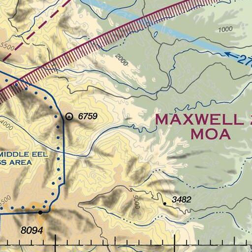 FAA VFR chart of Maple Creek, CA