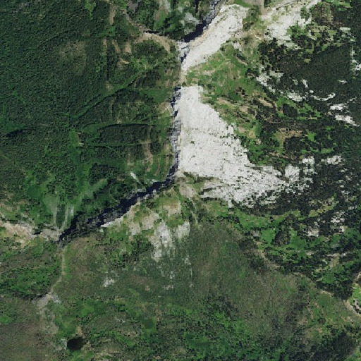 Aerial imagery of Marble Mountain, CA