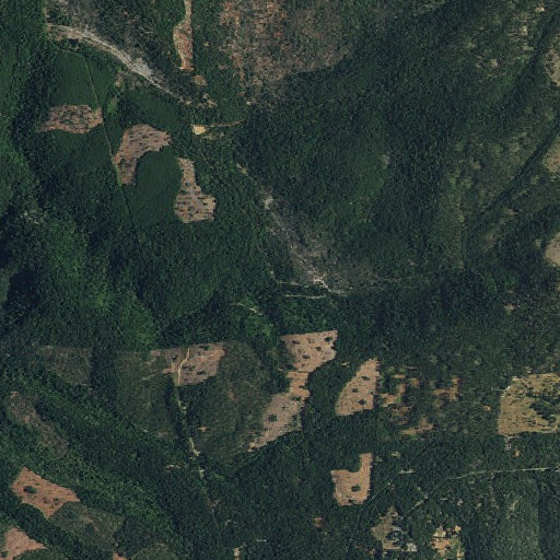Aerial imagery of McBride Creek, CA