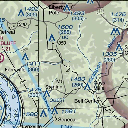 FAA VFR chart of Fairview Quarry, WI