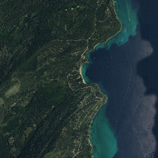 Aerial imagery of Meeks Creek, CA