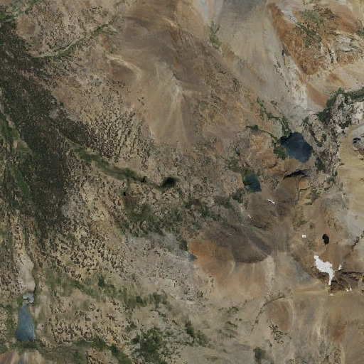 Aerial imagery of Mono Pass, CA