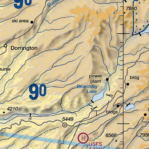 FAA VFR chart of North Fork, CA