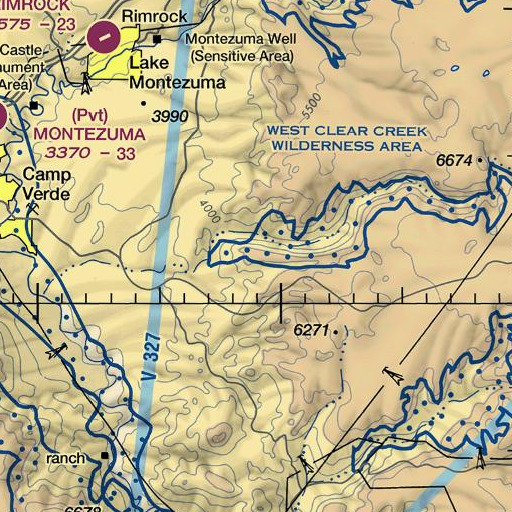 FAA VFR chart of Black Mountain, AZ