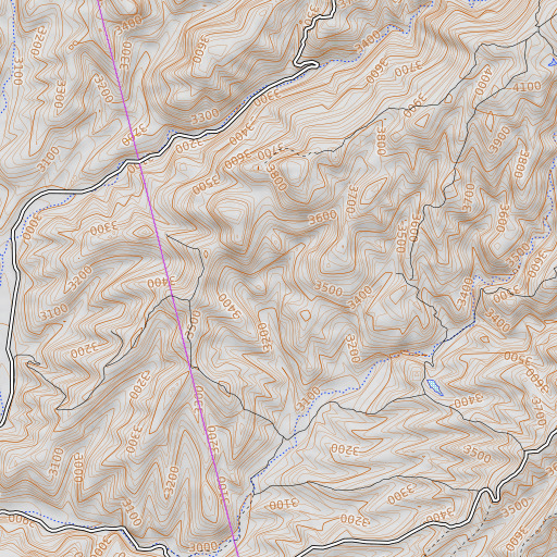 OpenTopoMap map of Black Rock Spring, AZ