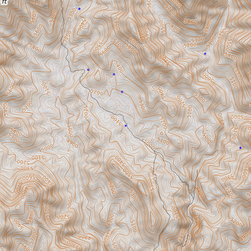 OpenTopoMap map of Cedar Spring, AZ