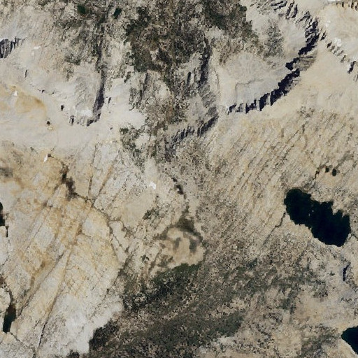 Aerial imagery of Pine Creek Pass, CA