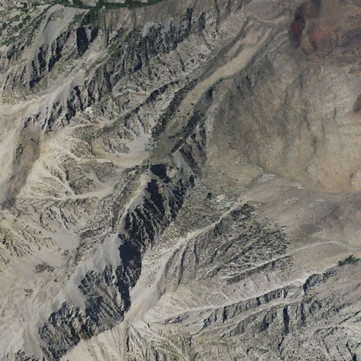 Aerial imagery of Pinnacle Mine, CA