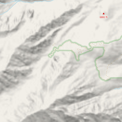 OpenStreetMap map of Pinnacle Mine, CA