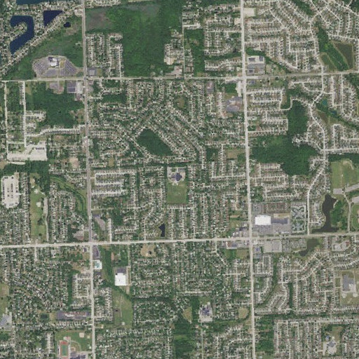 Aerial imagery of Wass Elementary School, MI