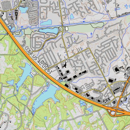 OpenTopoMap map of John Weldon Elementary School, MO