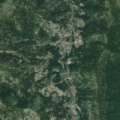 Aerial imagery of Raymond Flat, CA