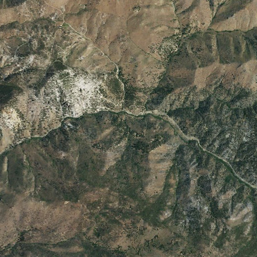 Aerial imagery of Red Gap Mine, CA