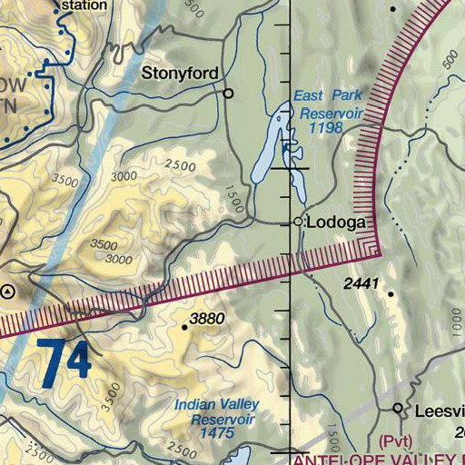 FAA VFR chart of Ruby King Mine, CA