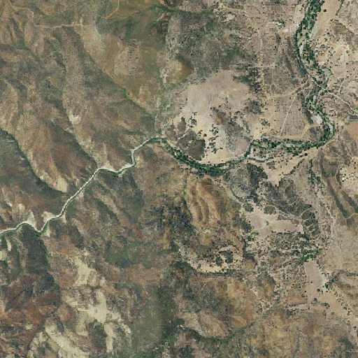 Aerial imagery of Ruby King Mine, CA