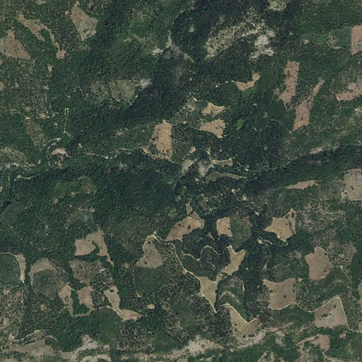 Aerial imagery of Skull Creek, CA