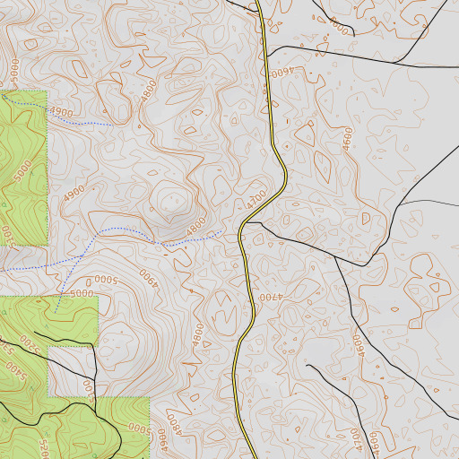 OpenTopoMap map of Slagger Camp, CA