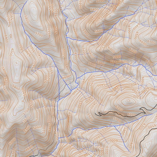OpenTopoMap map of Smith Creek, CA
