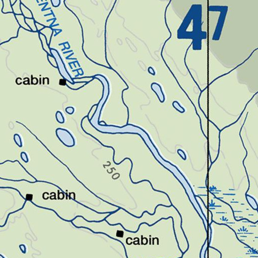 FAA VFR chart of Tseles Qan Kaq', AK