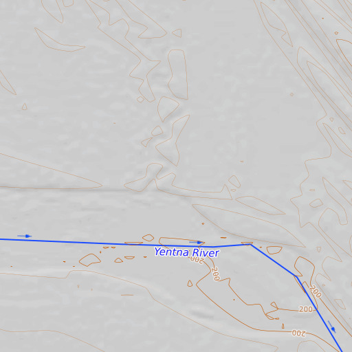 OpenTopoMap map of Tseles Qan Kaq', AK