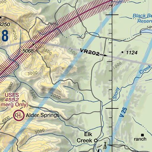 FAA VFR chart of Bald Hill, CA