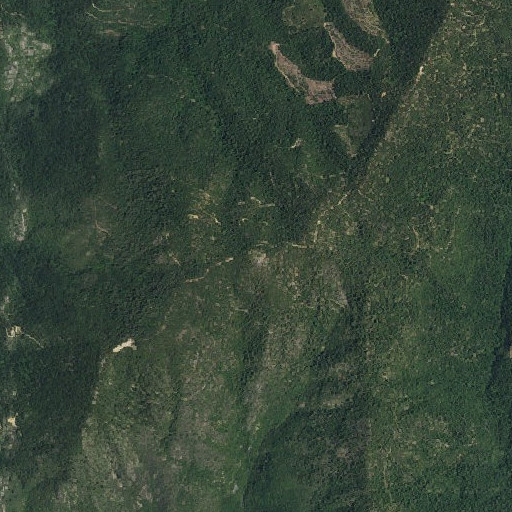 Aerial imagery of Blue Mountain, CA