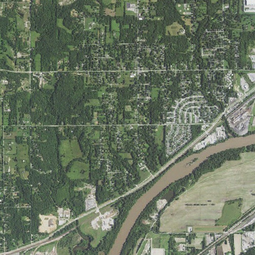 Aerial imagery of Grinter Cemetery, KS