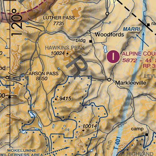 FAA VFR chart of Soda Spring, CA