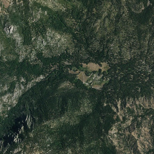 Aerial imagery of Soda Spring, CA