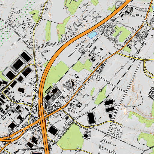 OpenTopoMap map of Dehaven Nursery, VA