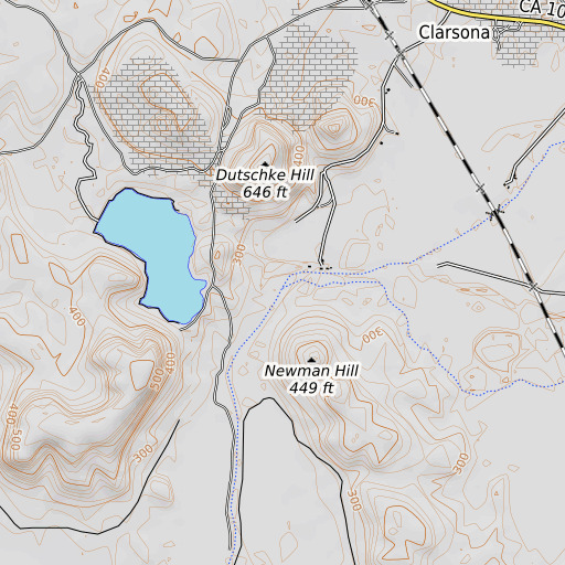 OpenTopoMap map of Sutter Creek, CA