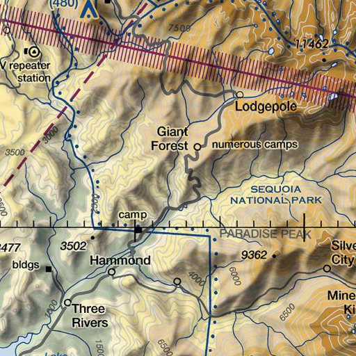 FAA VFR chart of Switchback Peak, CA