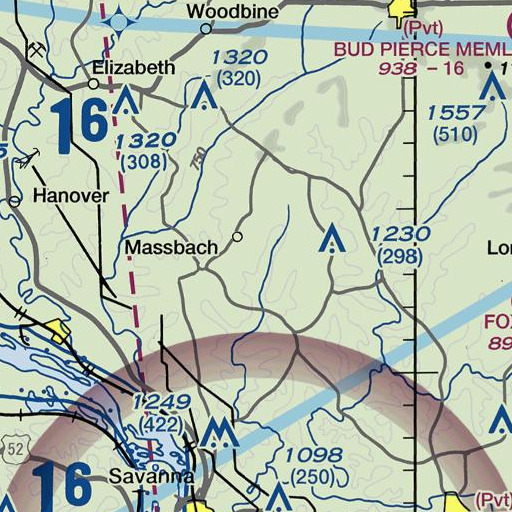 FAA VFR chart of Five Corner Farm, IL