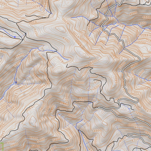 OpenTopoMap map of Tyler Meadows, CA